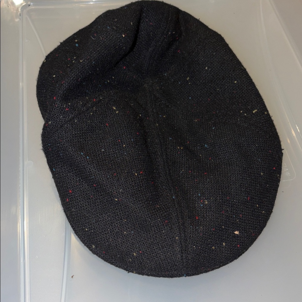 Goorin bros. Wool blend blue logo back bucket paperboy mixture